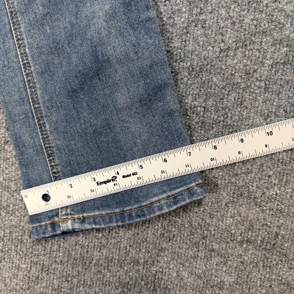 Simple Society High Waisted‎ Flare Jeans Medium Wash Seam Front Size 00/23 - Picture 8 of 13
